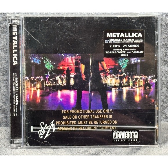 Other - METALLICA S&M 2 Discs Promo CD 1999 Elektra w/ San Francisco Symphony Orchestra